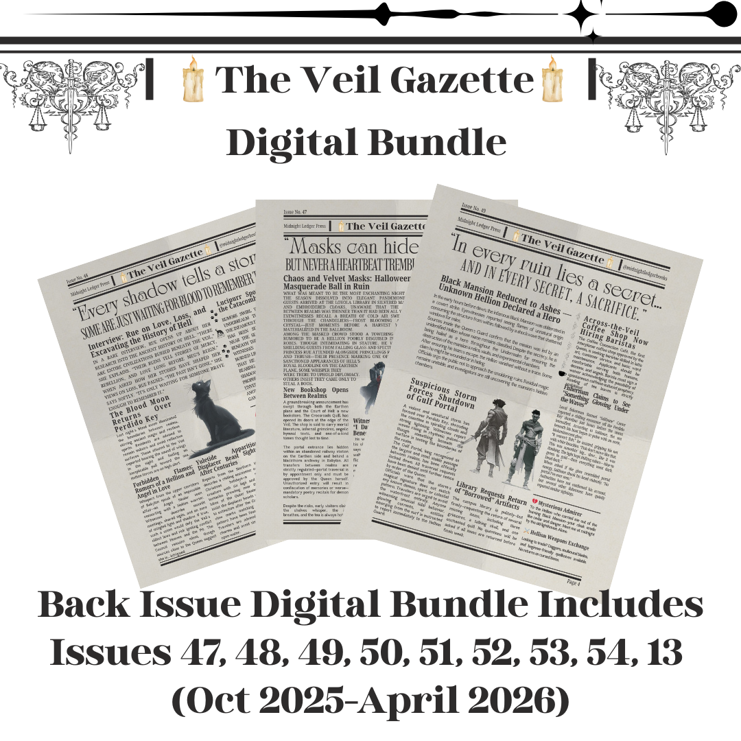 The Veil Gazette: Back Issue Digital Bundle Issues 47, 48, 49, 50, 51, 52, 53, 54, 13 (Oct 2025-April 2026)