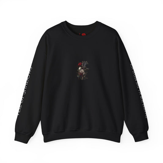 Veil of Shadows Sweatshirt – “I’m Here for All the Red Flags” (Meg Vampire Back Print)
