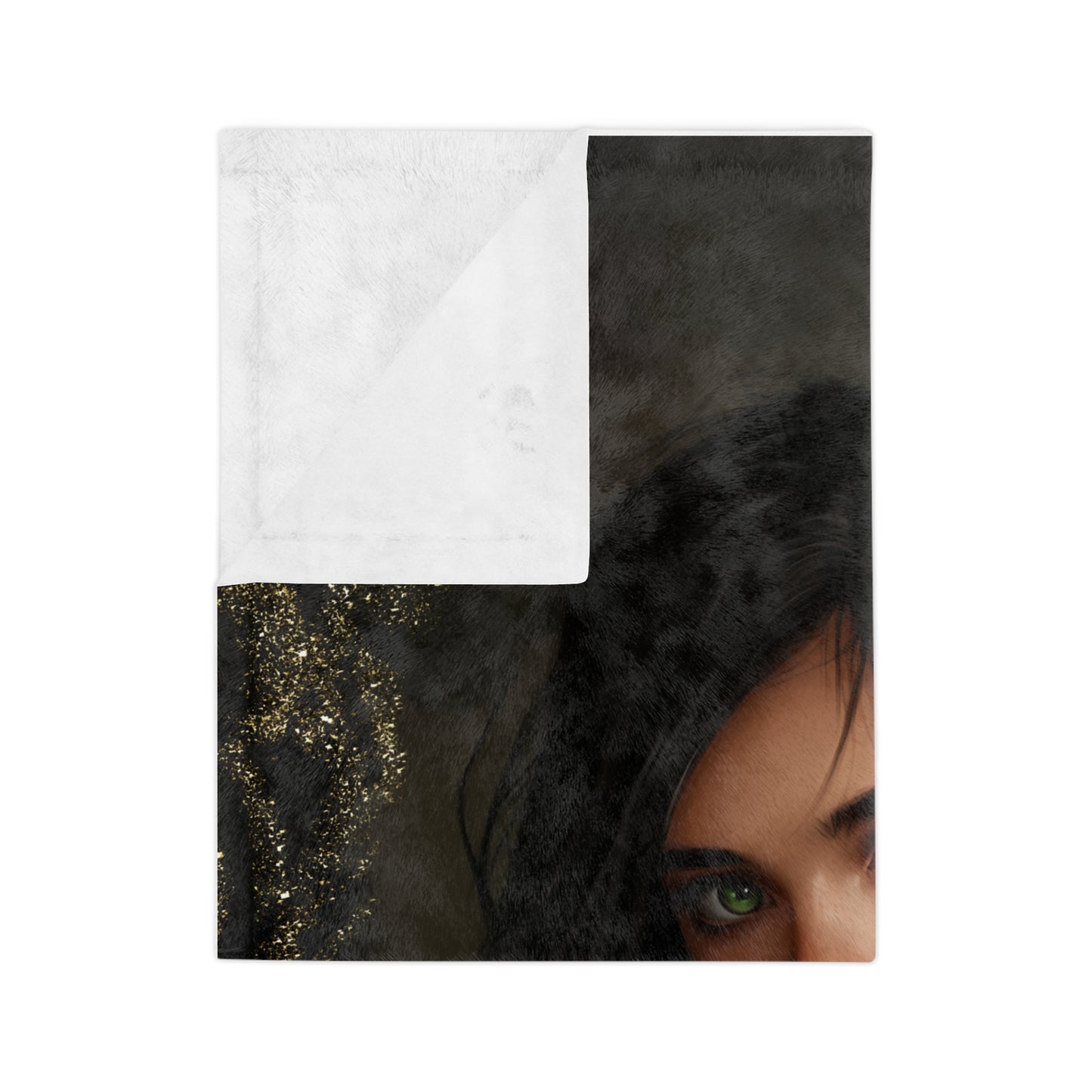 “Starlight & Shadows” Velveteen Blanket – Rue & Lucipurr Edition