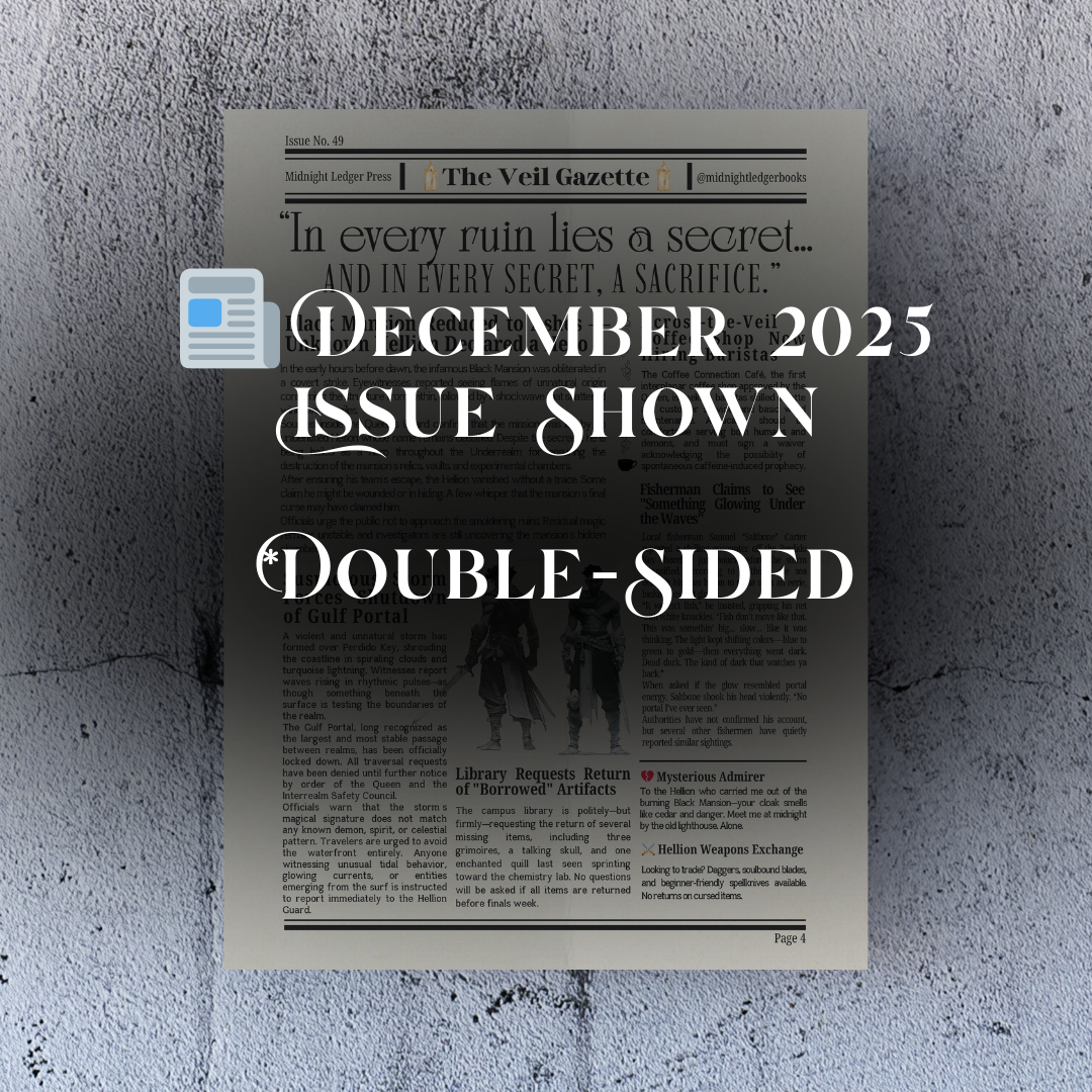 📰 The Veil Gazette — Monthly Mail Club (Physical Mail Edition)