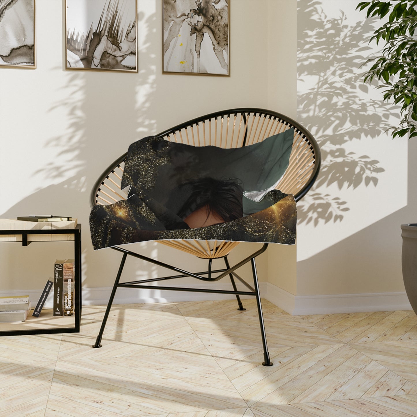 “Starlight & Shadows” Velveteen Blanket – Rue & Lucipurr Edition