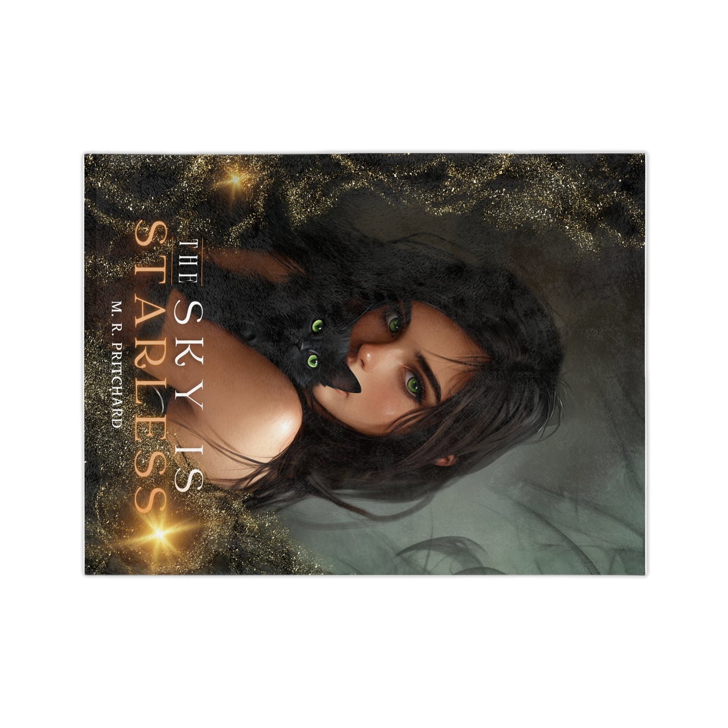 “Starlight & Shadows” Velveteen Blanket – Rue & Lucipurr Edition